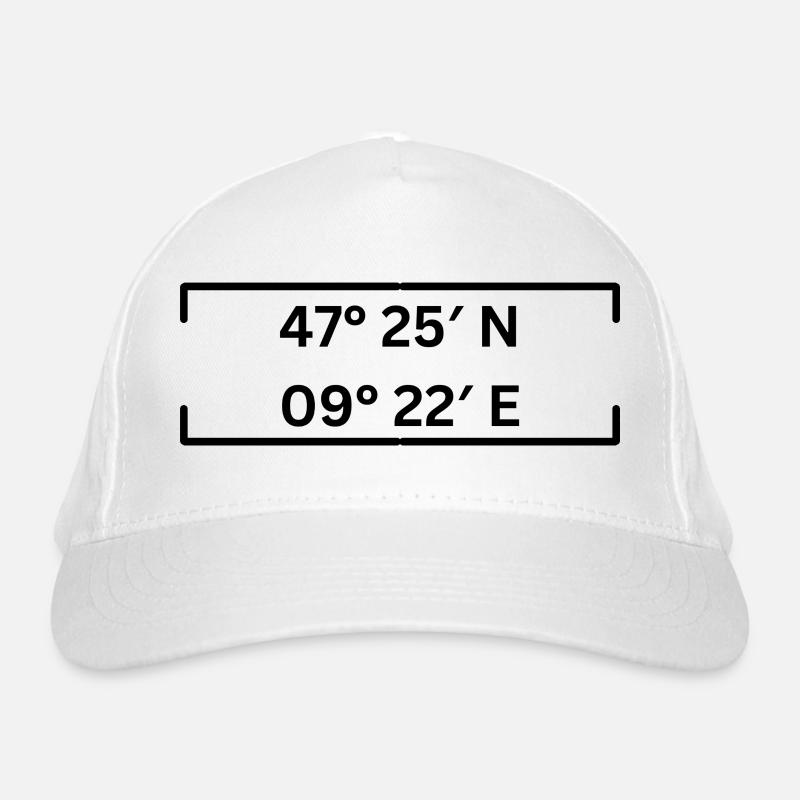 Coordonnées Saint-Gall Suisse Minimaliste Casquette classique bio