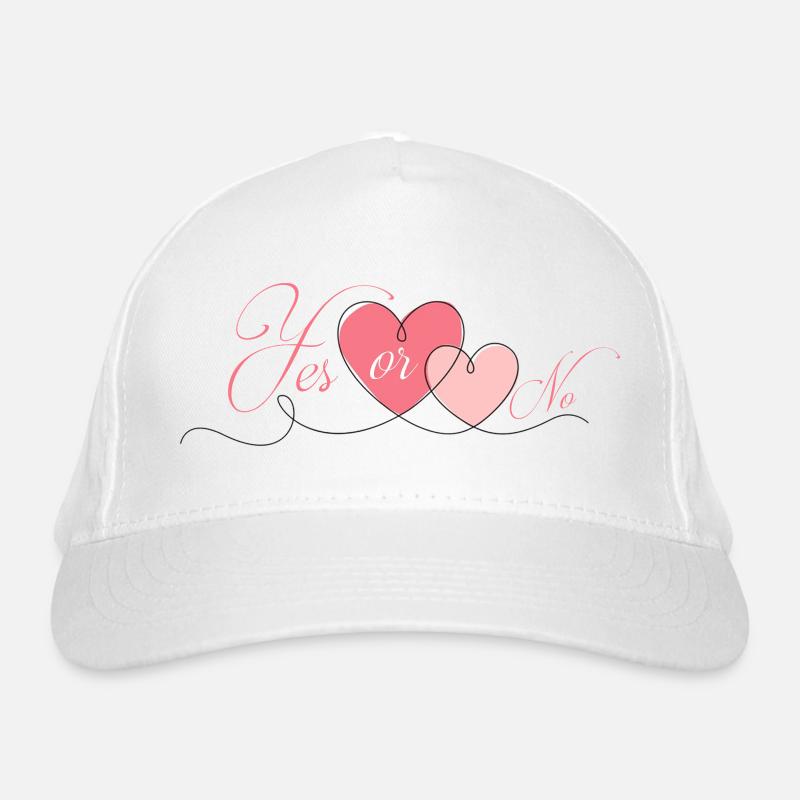JA ODER NEIN Bio-Baseballkappe