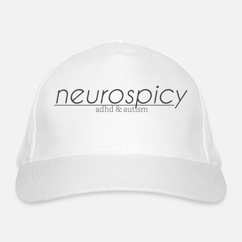 neurospicy | ADHD & Autism - Organic Baseball Cap - white