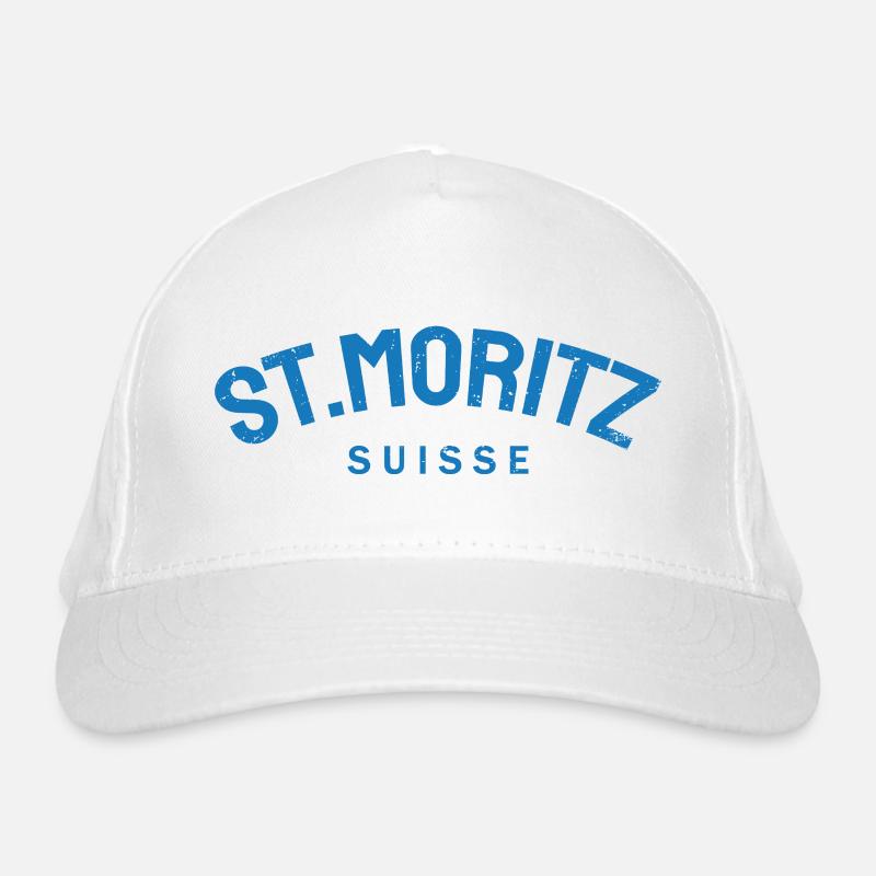 St. Moritz - Suisse - Schweiz - Swiss Bio-Baseballkappe