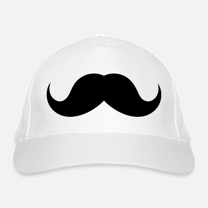 Schnurrbart Bio-Baseballkappe
