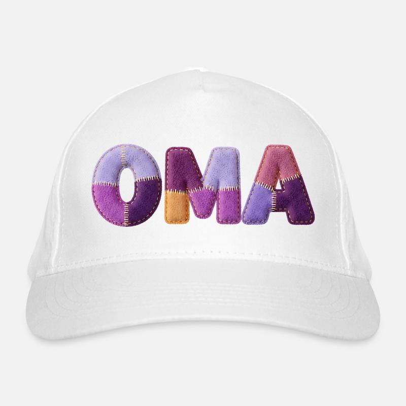 Grand-mère Patchwork Letters : Tendance majeure Casquette classique bio