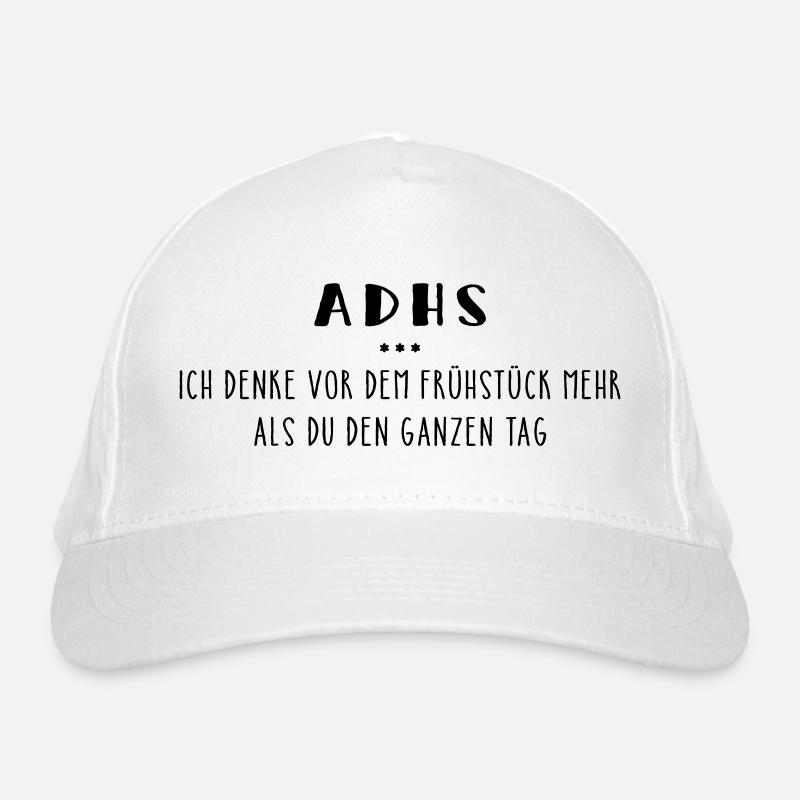 ADHS – Spruch Bio-Baseballkappe