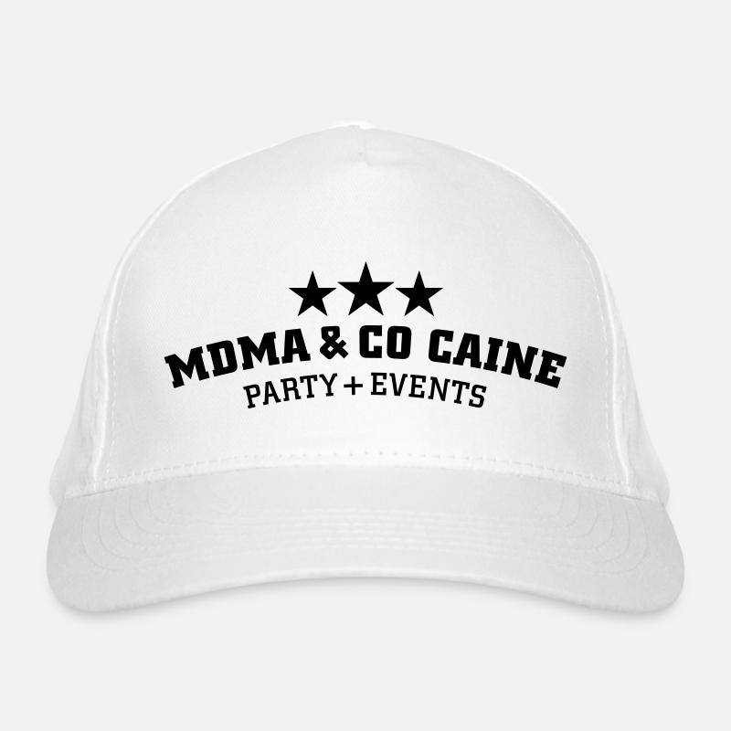 MDMA and Co Caine Organic Baseball Cap