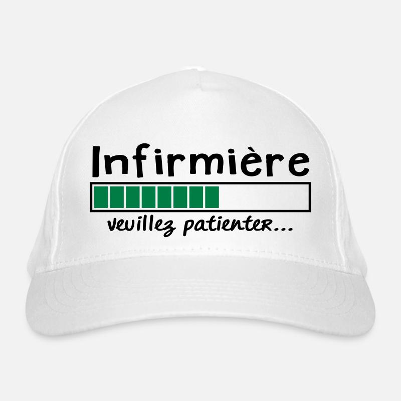 infirmière veuillez patienter Casquette classique bio