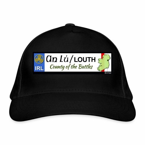CO. LOUTH, IRELAND: licence plate tag style decal - Organic Baseball Cap