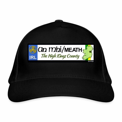 CO. MEATH, IRELAND: licence plate tag style decal - Organic Baseball Cap