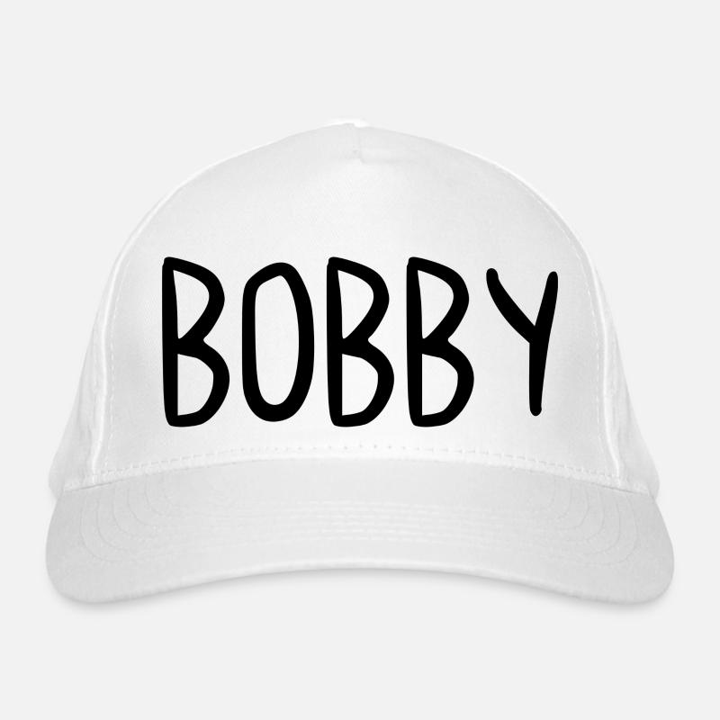 Bobby Custom Name Font Text Birthday Organic Baseball Cap