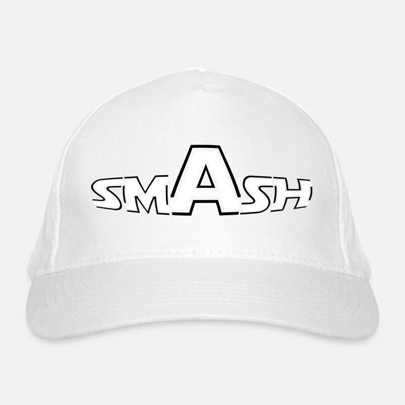 BLANC - SMASH IT Casquette classique bio