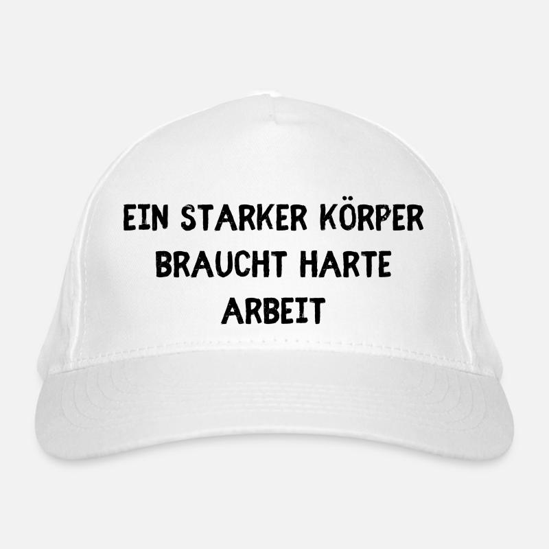 Starker Körper harte Arbeit Bio-Baseballkappe