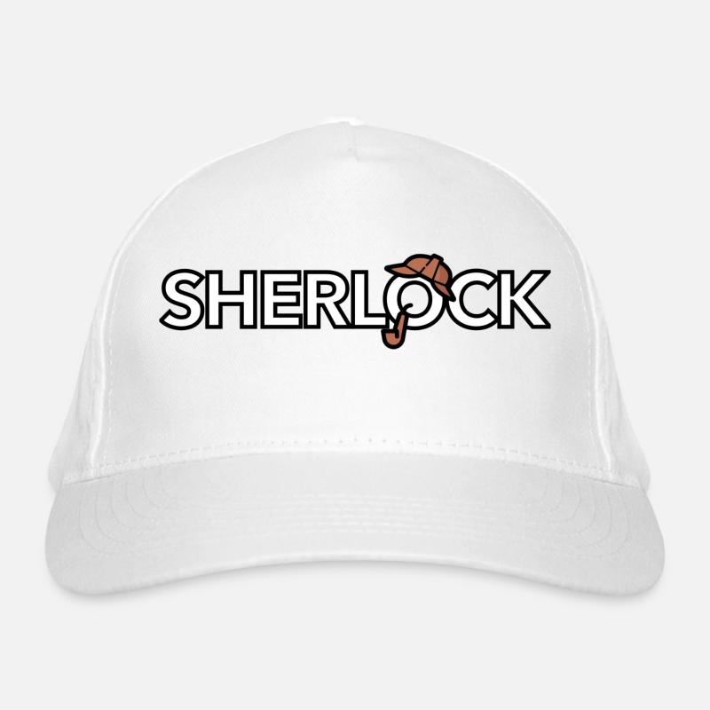 Sherlock Holmes (white) Organic Baseball Cap