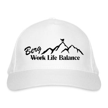 Berg Life Balance - Bio-Baseballkappe - Weiß - Vorne