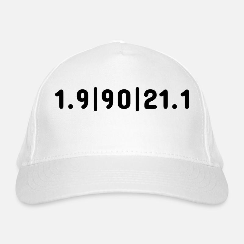 1.9|90|21.1 – Mitteldistanz Bio-Baseballkappe