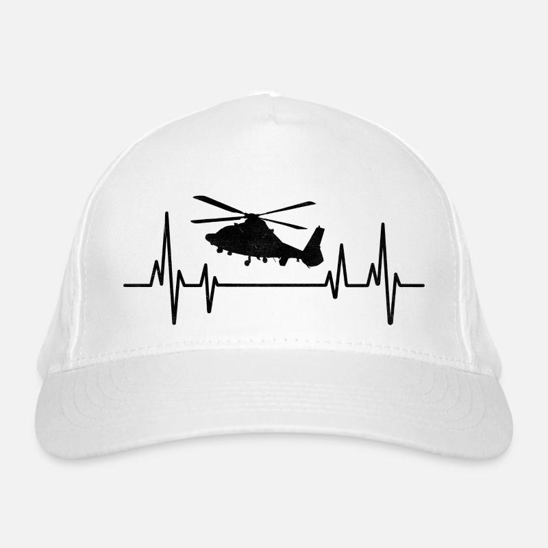 Heartbeat Hubschrauber Flieger Pilot Hubschrauber Hubschrauber Bio-Baseballkappe