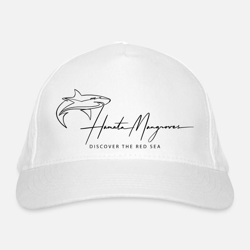 Logo lettering black Organic Baseball Cap