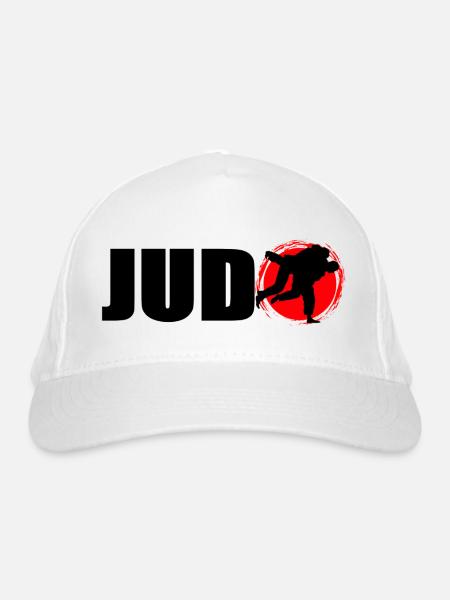 Judo - Bio-Baseballkappe - Weiß