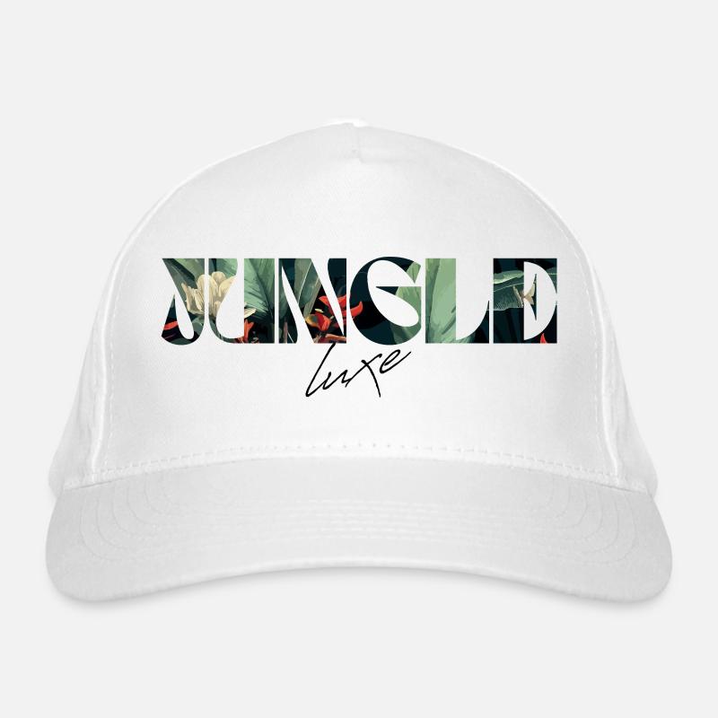 Jungle Luxe Tropical Lettrage Casquette classique bio