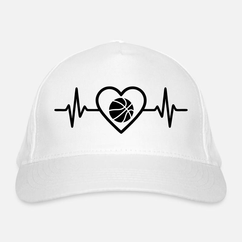 Basketball Herz Bio-Baseballkappe