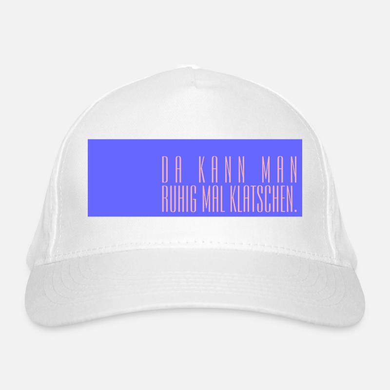 Da kann man ruhig mal klatschen Bio-Baseballkappe