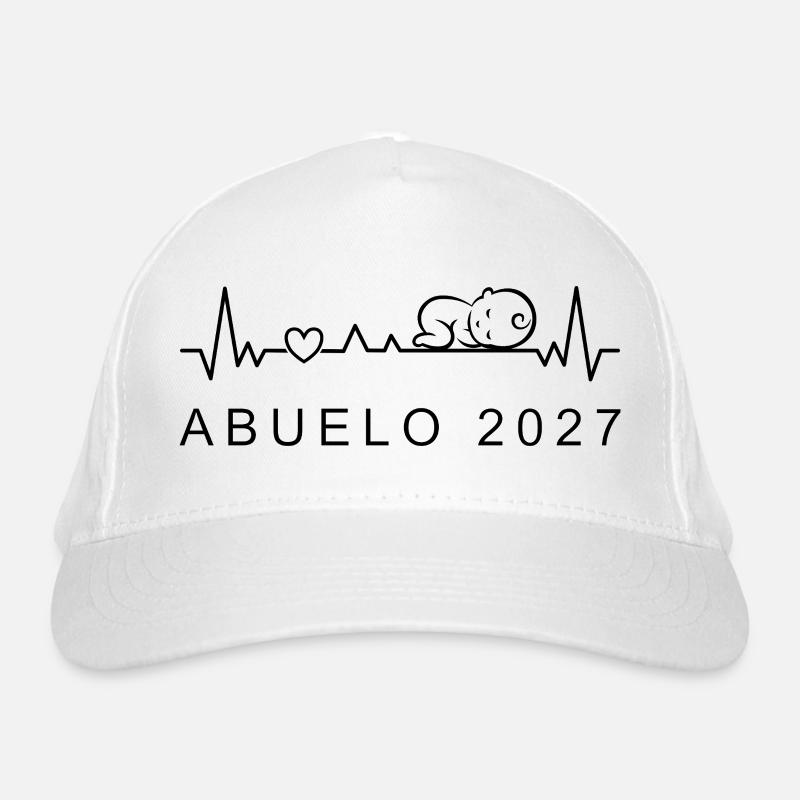 Futuro Abuelo 2027 Latido Corazón Anuncio Embarazo Bio-Baseballkappe