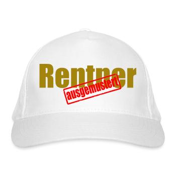 rentner - Bio-Baseballkappe - Weiß - Vorne