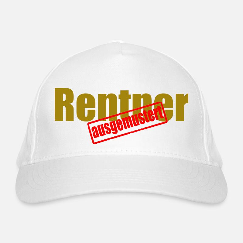 rentner - Bio-Baseballkappe - Weiß