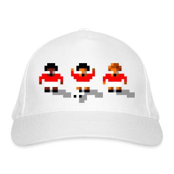Soccer Red Team - Organic Baseball Cap - white - Front