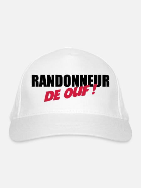 Randonneur de ouf ! - Casquette classique bio - blanc - Devant