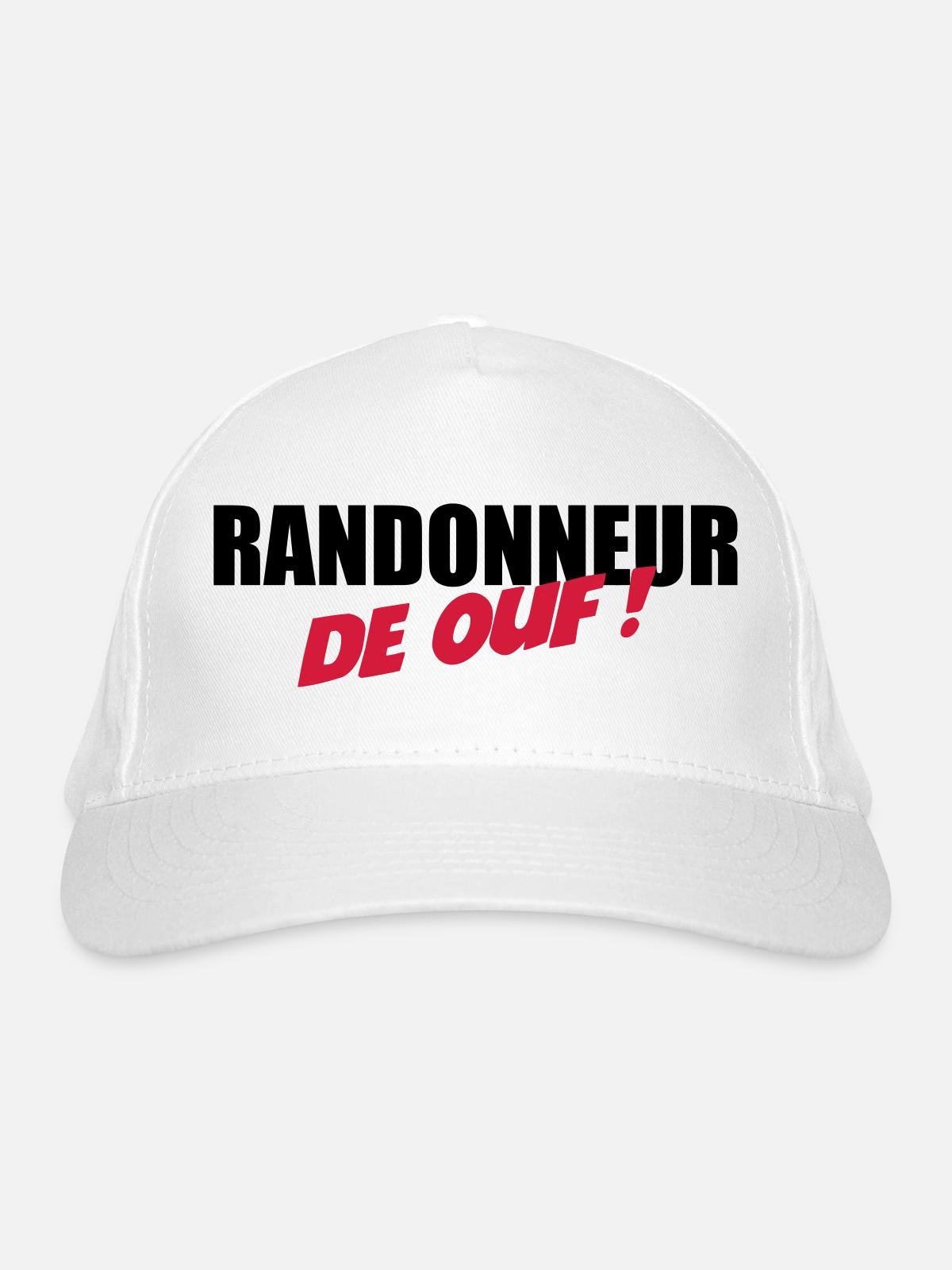 Randonneur de ouf ! - Casquette classique bio - blanc - Devant
