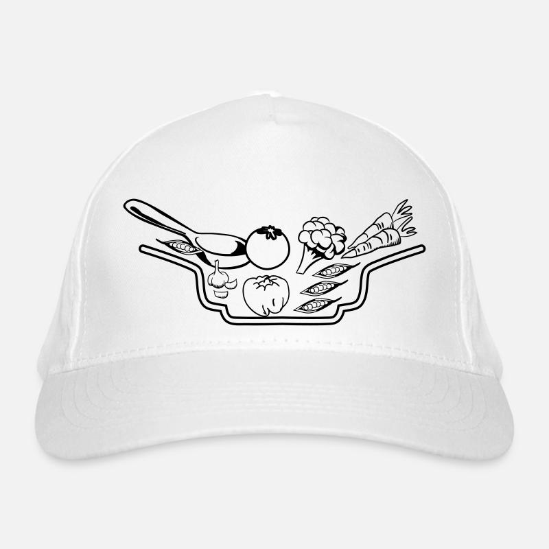 gemüse teller suppe Bio-Baseballkappe