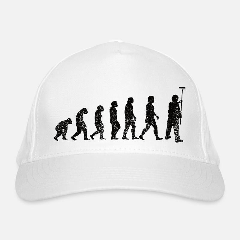Peintre et Vernisseur Evolution Peinture au pinceau Casquette classique bio