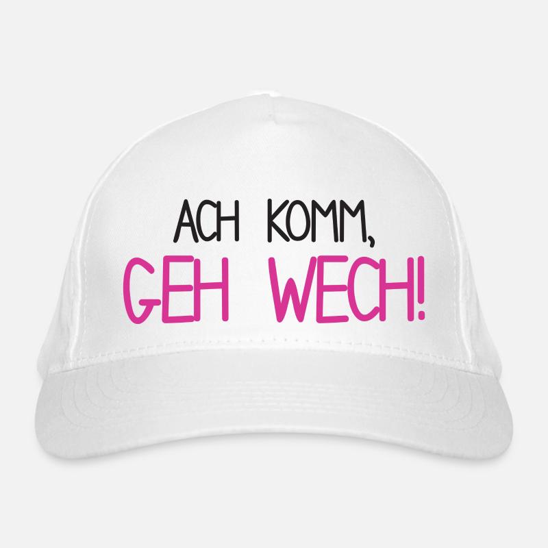 Ach komm, geh wach Bio-Baseballkappe