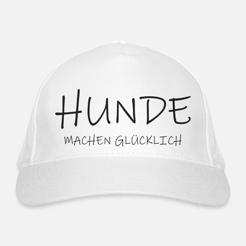 Hunde machen glücklich Bio-Baseballkappe