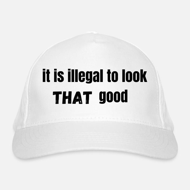 es ist illegal, SO gut auszusehen Bio-Baseballkappe