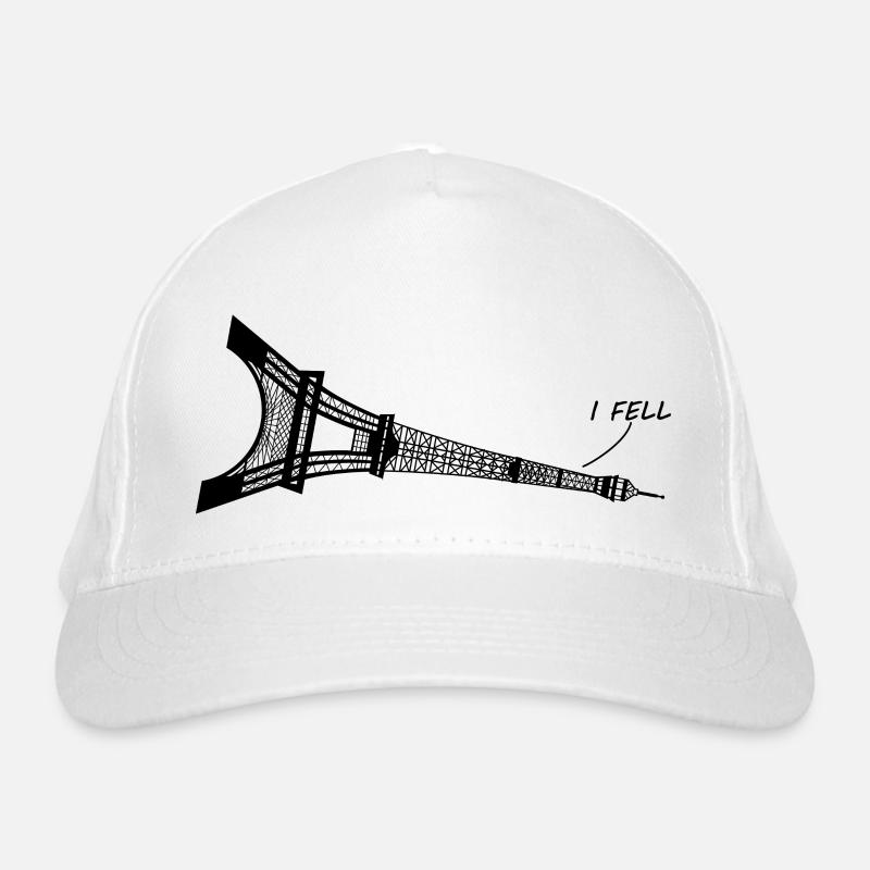 je suis tombé - on dirait la Tour Eiffel - jeu de mots Casquette classique bio
