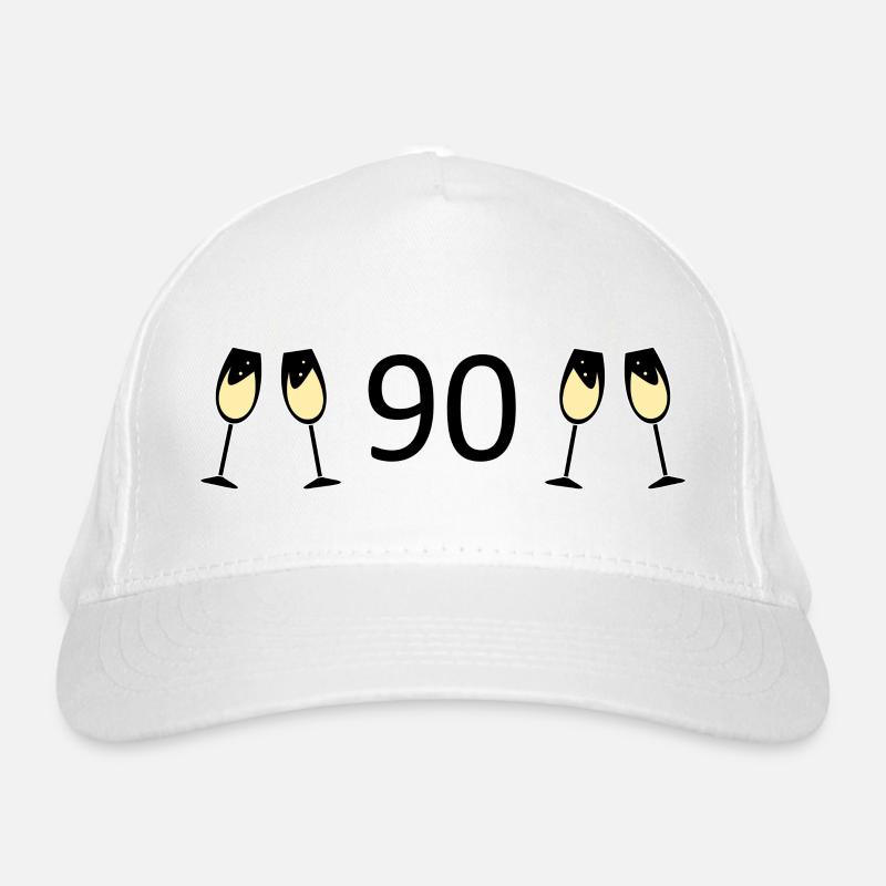 90e anniversaire 90e anniversaire 90 Numéro 90 Noir Casquette classique bio