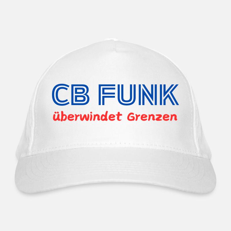 CB radio overcomes borders - Organic Baseball Cap - white