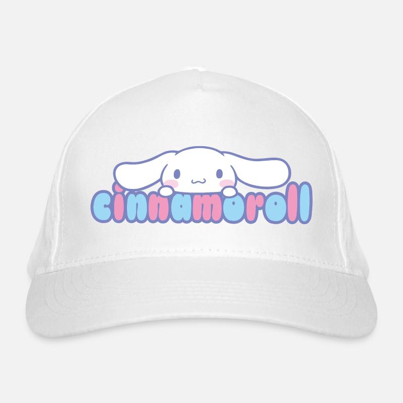 Cinnamoroll Peeks Over Lettering Organic Baseball Cap