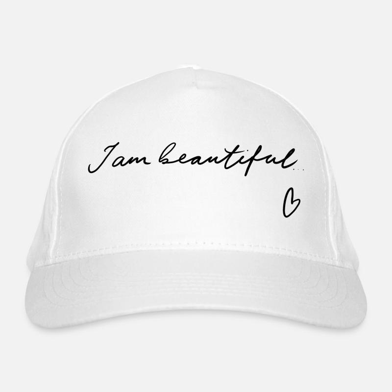 Je suis belle - Lettrage à la main Casquette classique bio