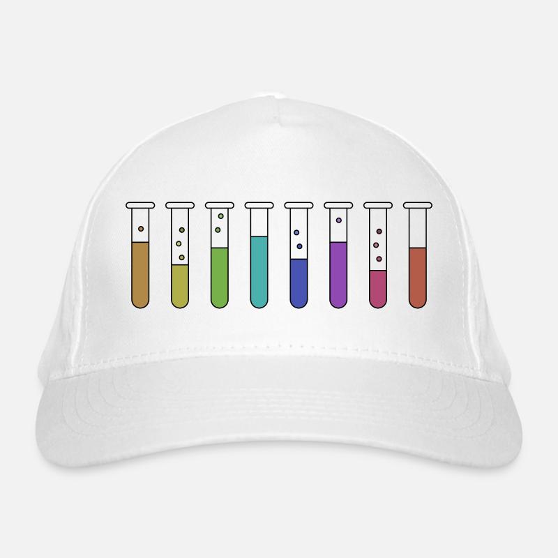 Test tubes with chemicals Organic Baseball Cap