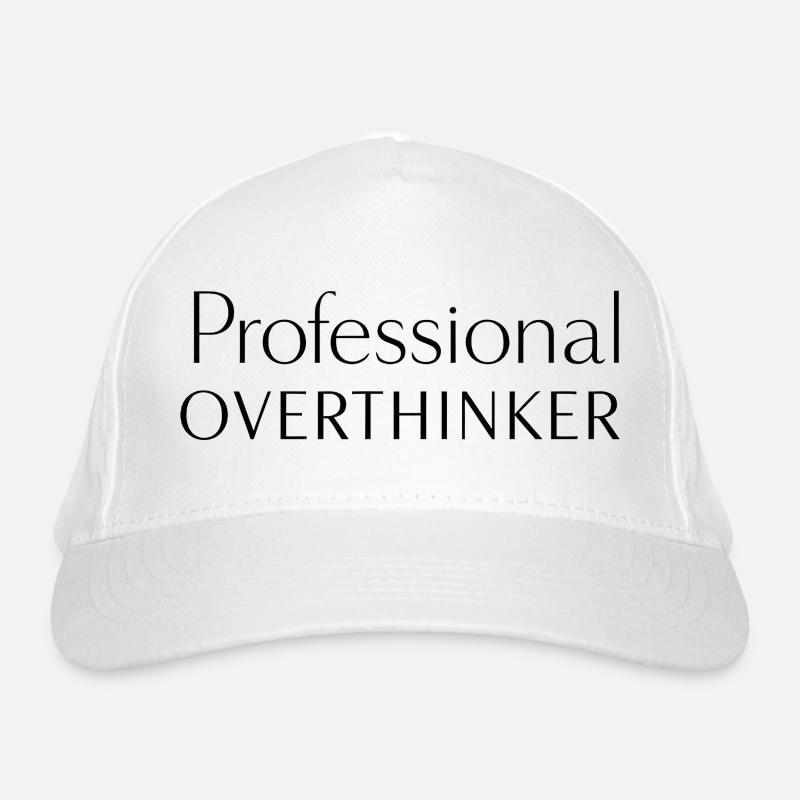PROFESSIONAL OVERTHINKER Minimalist Bio-Baseballkappe