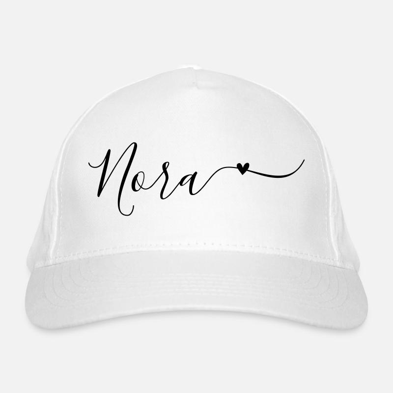 Nora Name First Name Decorative Organic Baseball Cap