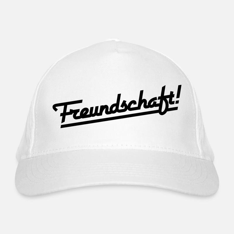 Freundschaft Schriftzug (Farbe änderbar) Bio-Baseballkappe