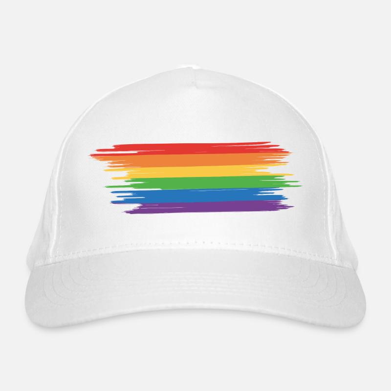 Regenbogenfahne Regenbogen Geschenkidee Bio-Baseballkappe