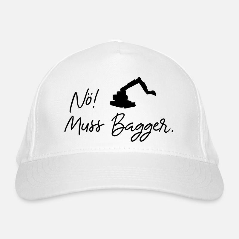 nö muss bagger Bio-Baseballkappe