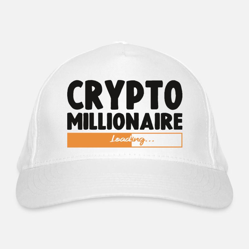 Crypto Millionaire Loading Funny Bitcoin Ethereum Casquette classique bio