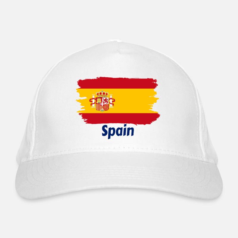 Flagge Spaniens Bio-Baseballkappe