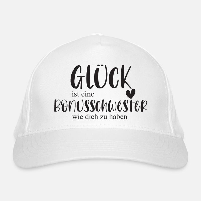 Bonusschwester Glück Geschenk Schwester Danke Bio-Baseballkappe