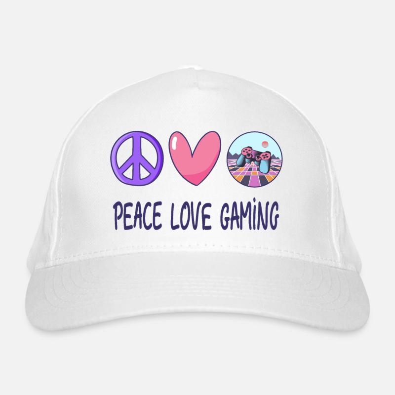 Frieden Liebe Gaming Bio-Baseballkappe