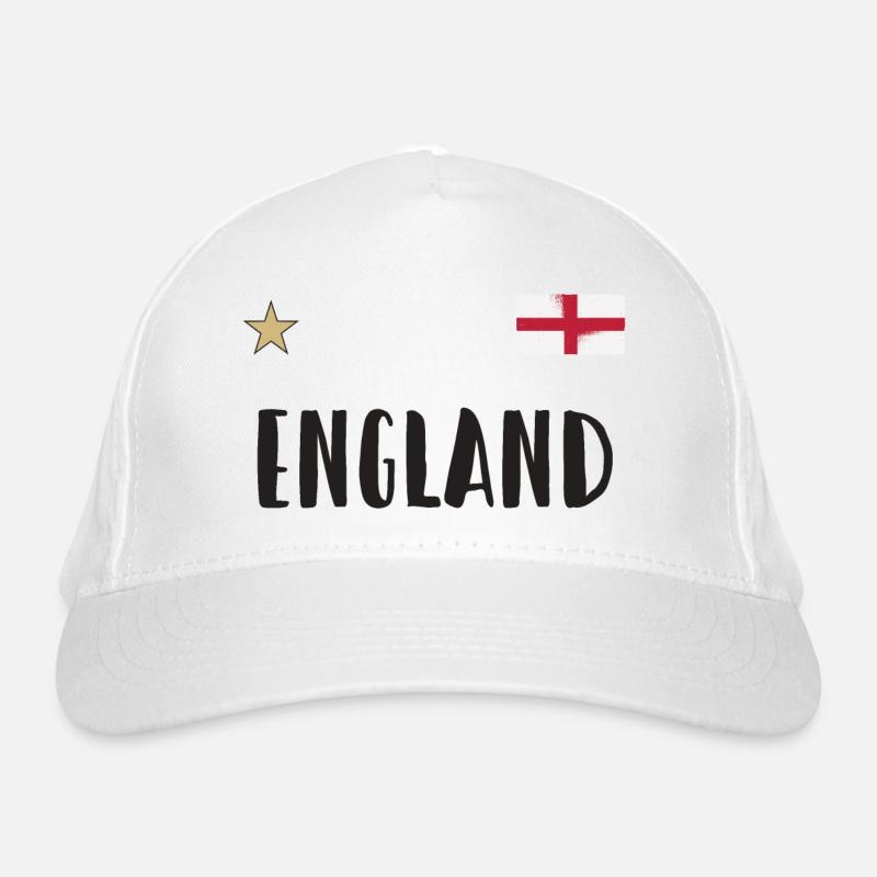 Maillot de football de l’Angleterre Drapeau anglais Casquette classique bio